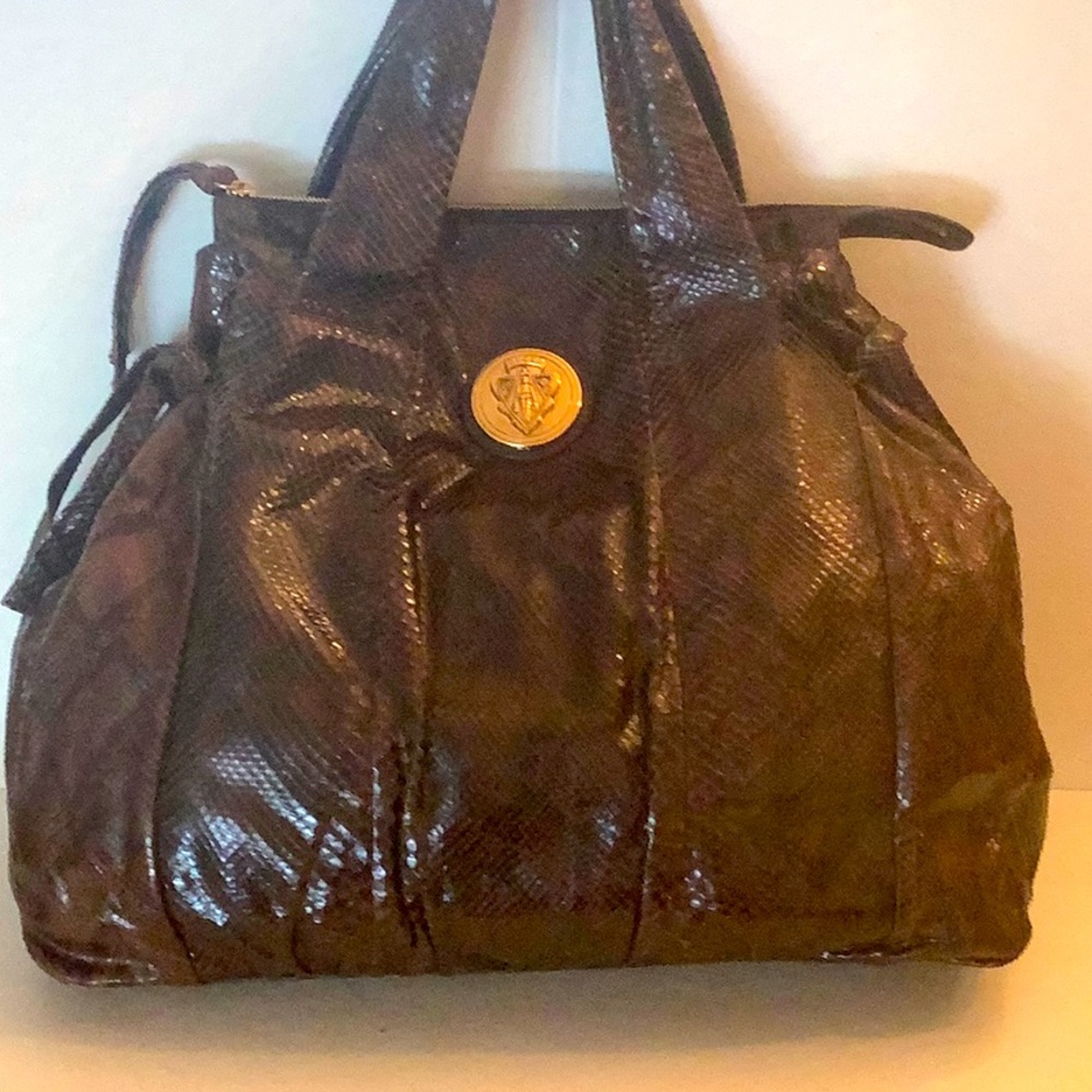 Authentic Gucci Python Hysteria Large Tote Black … - image 1